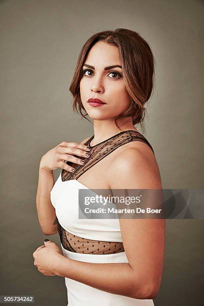 Actress Monica Raymund of NBCUniversal's 'Chicago Fire' pose in the Getty Images Portrait Studio at the 2016 Winter Television Critics Association...