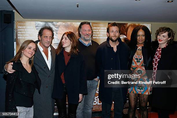 Actors of the movie Raphaelle Bruneau, Vincent Lindon, Valerie Donzelli, Jean-Henri Compere, Director of the movie Joachim Lafosse, Actresses of the...