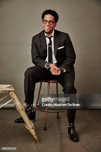 Hughley of NBCUniversal's 'Heartbeat' poses in the Getty Images Portrait Studio at the 2016 Winter Television Critics Association press tour at the...