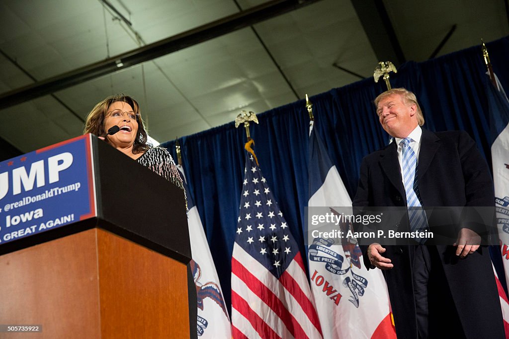 Donald Trump Makes Campaign Swing Through Iowa