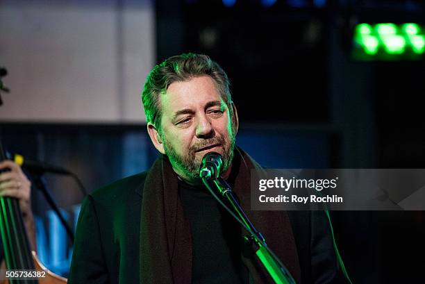 James L. Dolan of JD & The Straight Shot performss during a AOL Build Speaker Series at AOL Studios In New York on January 19, 2016 in New York City.