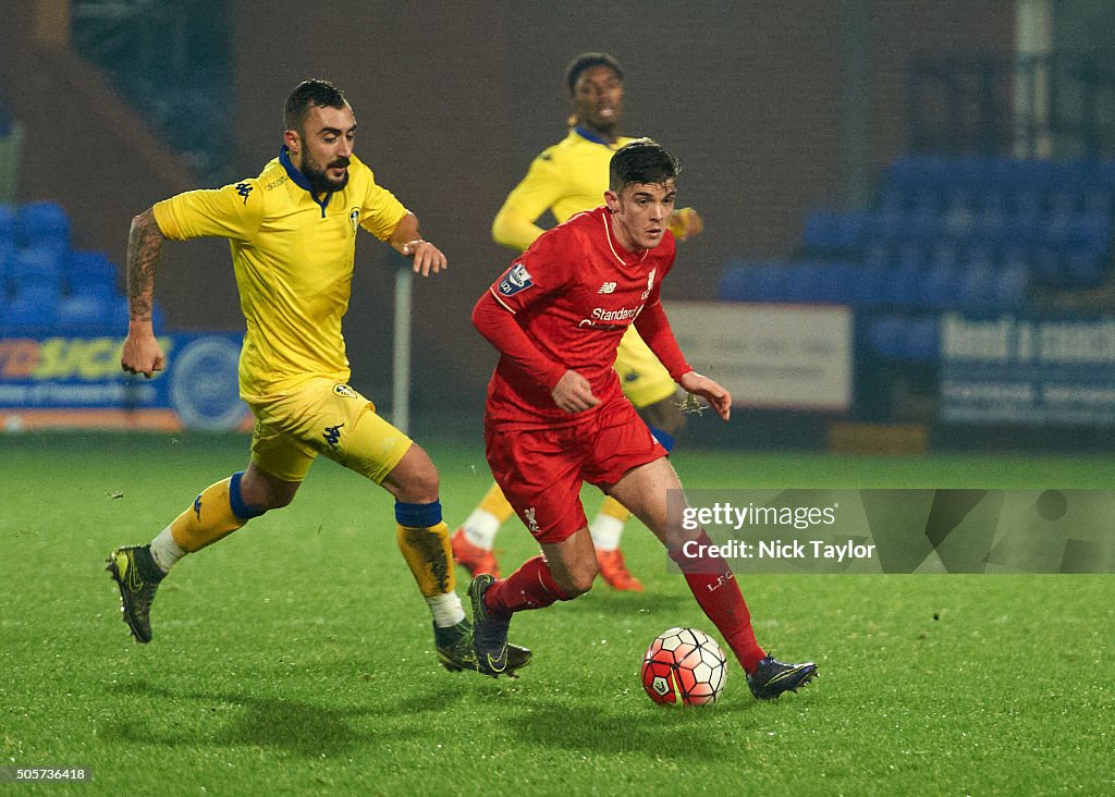 Liverpool v Leeds United: U21 Premier League Cup