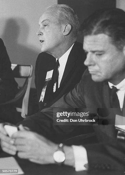 Sen. Thruston B. Morton during his debate with Paul M. Butler.