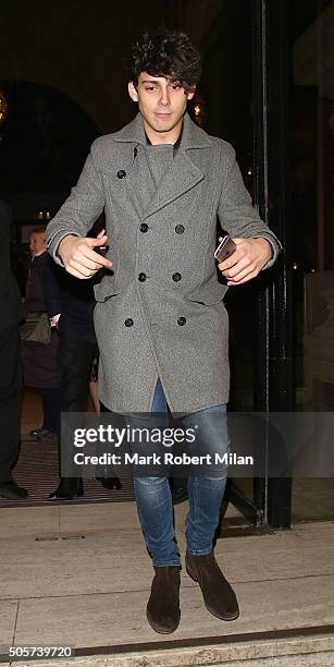 Matthew Richardson attending Cirque Du Soleil Amaluna at the Royal Albert Hall on January 19, 2016 in London, England.