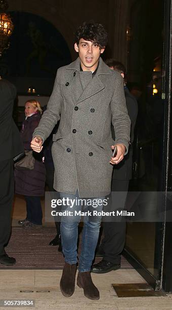 Matthew Richardson attending Cirque Du Soleil Amaluna at the Royal Albert Hall on January 19, 2016 in London, England.