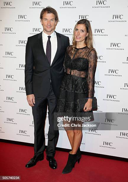 Jens Lehmann and Conny Lehmann attend the IWC "Come Fly With Us" Gala Dinner during the launch of the Pilot's Watches Novelties from the Swiss luxury...