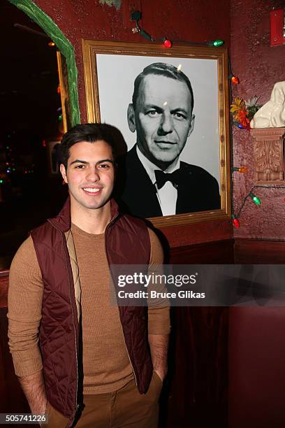 David Castro promotes ABC Family's "Shadowhunters" while he visits Buca di Beppo Times Square on January 19, 2016 in New York City.