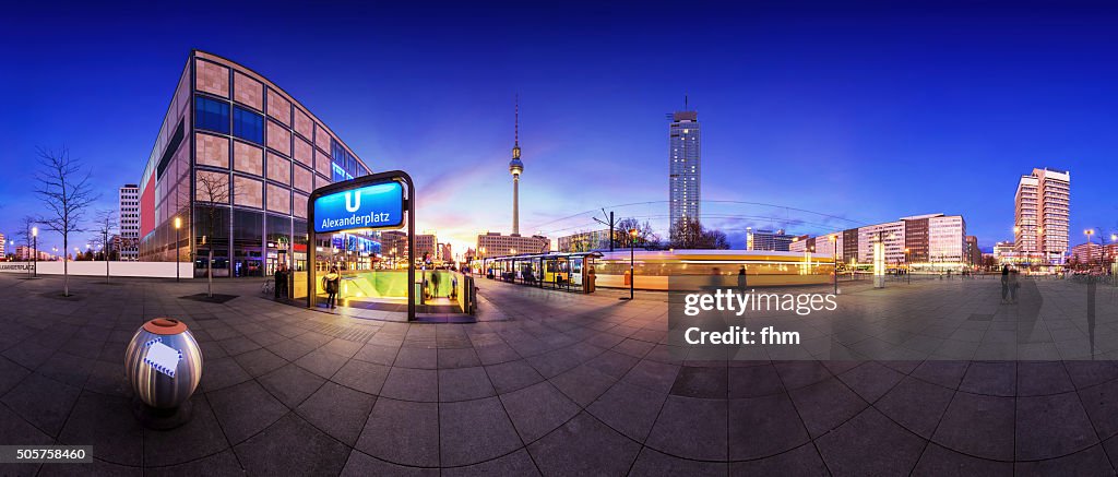 Berlin Alexanderplatz skyline Panorama