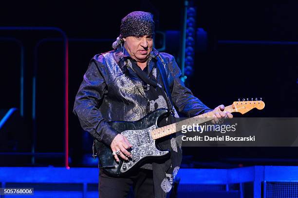 Steven Van Zandt of Bruce Springsteen And The E Street Band performs during The River Tour 2016 at United Center on January 19, 2016 in Chicago,...