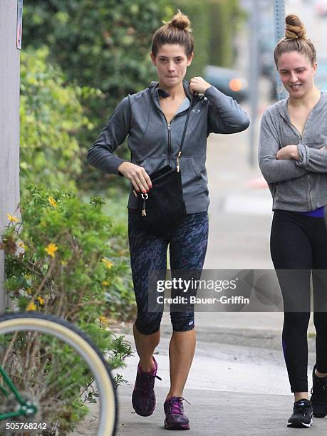 Ashley Greene is seen on January 19, 2016 in Los Angeles, California.