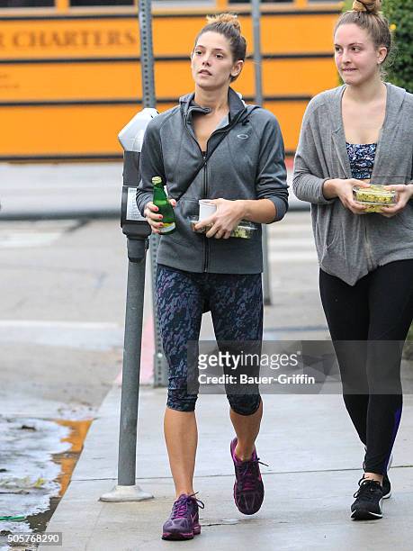 Ashley Greene is seen on January 19, 2016 in Los Angeles, California.