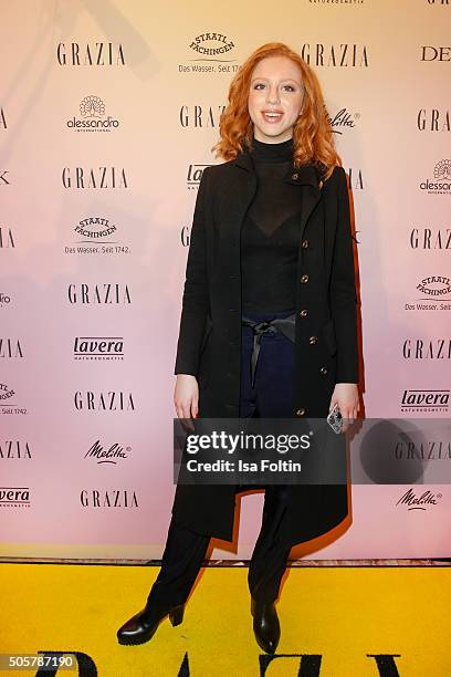 Anna Ermakova attends the GRAZIA Pop Up Breakfast on January 20, 2016 in Berlin, Germany.