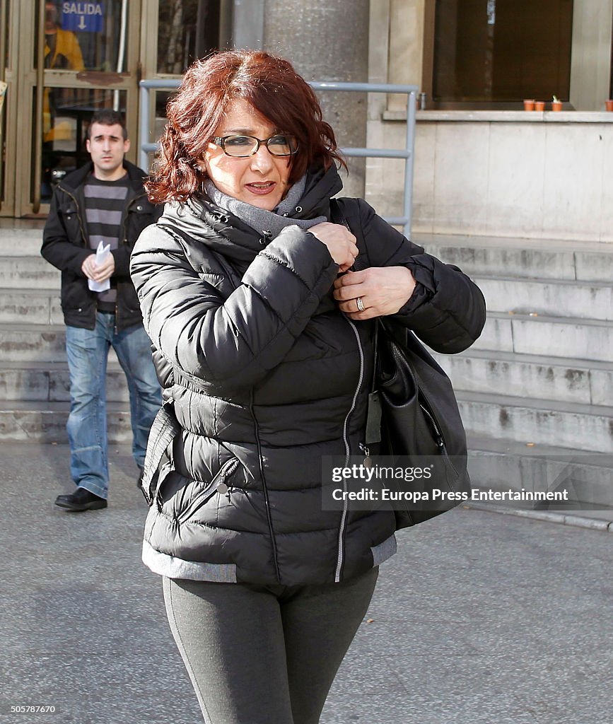 Mario Biondo's Family Attend Court In Madrid - January 18, 2015