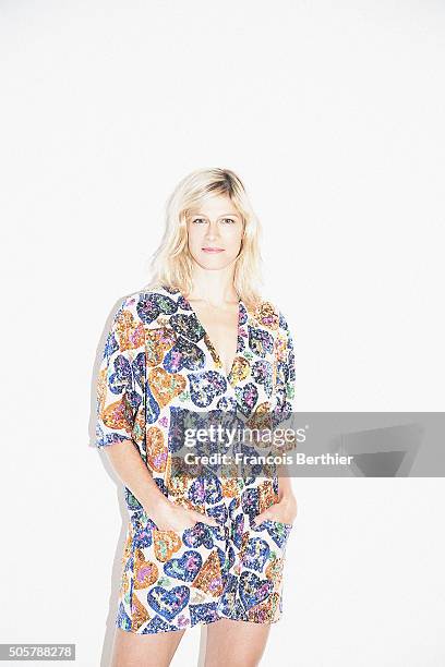 Actress Alexia Barlier is photographed for Self Assignment on October 21, 2015 in Paris, France.