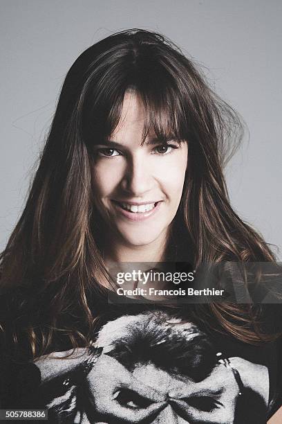 Actress Charlotte Gabris is photographed for Self Assignment on November 17, 2015 in Paris, France.