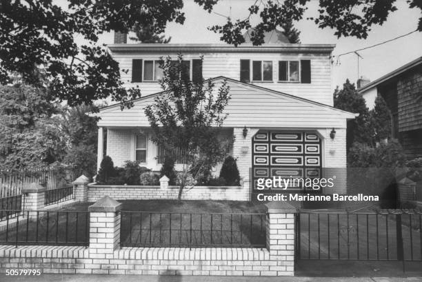 Cape Cod-style house belonging to Gambino family godfather John Gotti.