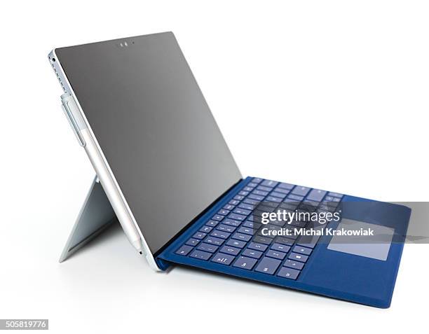 microsoft surface pro 4 with type cover. - microsoft surface pro stock pictures, royalty-free photos & images