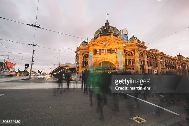 melbourne city - public transport stock pictures, royalty-free photos & images