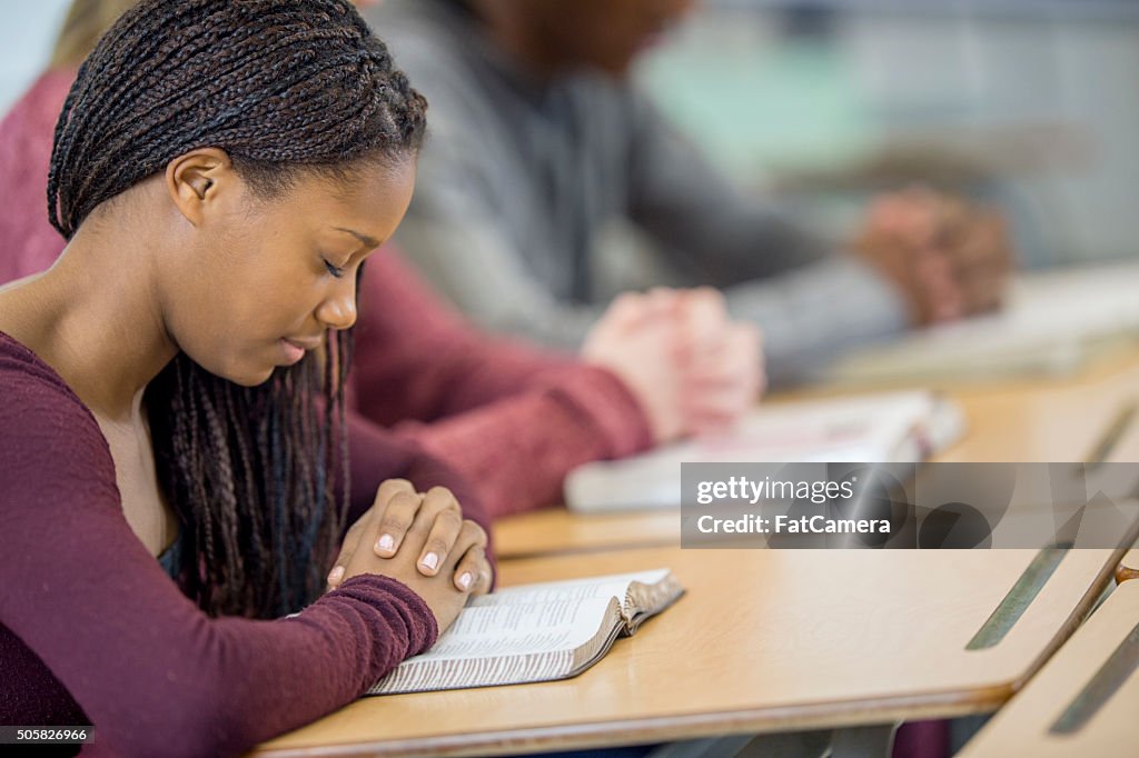 Praying Together at Their Desks