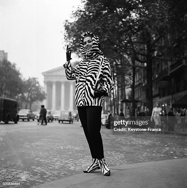 Top Model Presents A Well Matched Anorak And Gaiters For Next Winter, in Paris, France, on October 29, 1963.