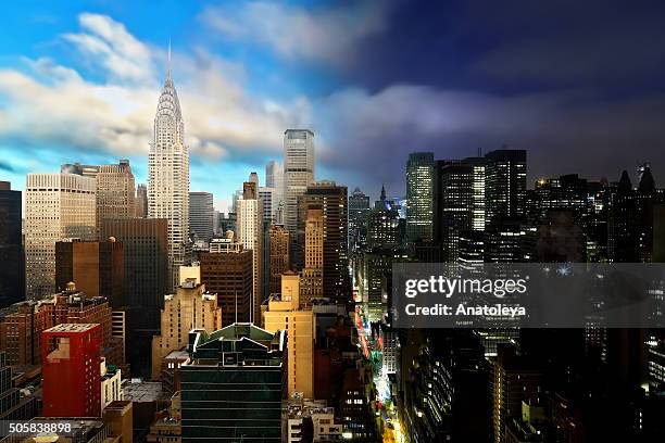 night to day in nyc - day night stock pictures, royalty-free photos & images