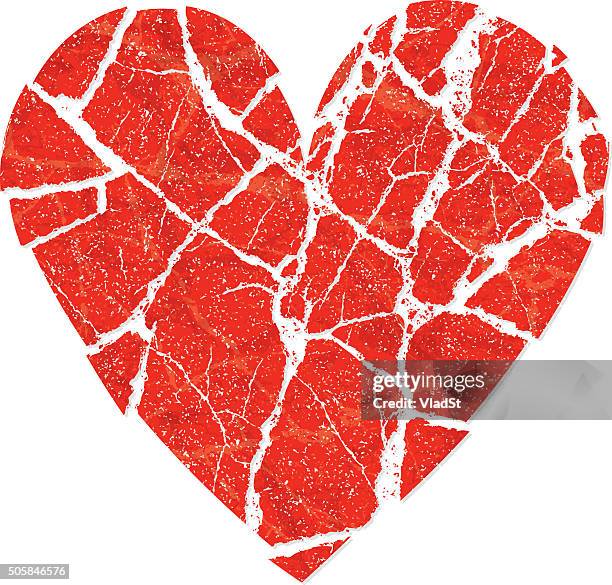 relationship breakup divorce crashed heart broken love - images of broken hearts stock illustrations