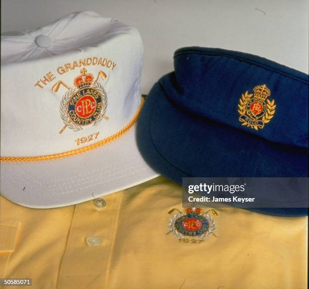 Baseball caps w. Court-banned Ralph Lauren/Polo logo & similar original trademarked SC Pine Lakes Country Club logo .