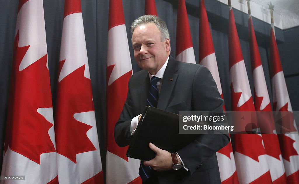 Bank of Canada Governor Stephen Poloz Hold Press Conference To Discuss The Monetary Policy Report