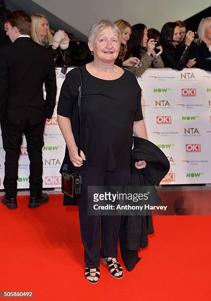 Janine Duvitski attends the 21st National Television Awards at The O2 Arena on January 20, 2016 in London, England.