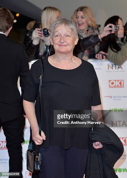 Janine Duvitski attends the 21st National Television Awards at The O2 Arena on January 20, 2016 in London, England.