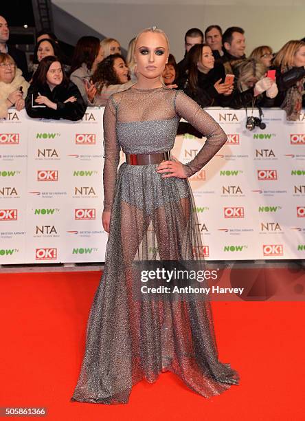 Jorgie Porter attends the 21st National Television Awards at The O2 Arena on January 20, 2016 in London, England.