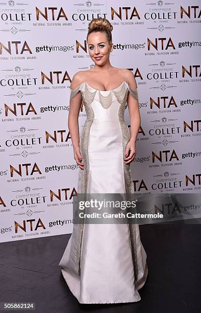 Lydia Rose Bright attends the 21st National Television Awards at The O2 Arena on January 20, 2016 in London, England.