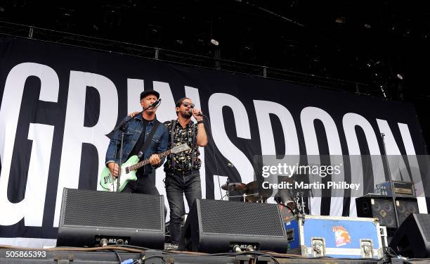 Pat Davern and Phil Jameison of Grinspoon perform on stage at the Big Day Out on 26th January 2013 at the Flemington Racecourse in Melbourne...