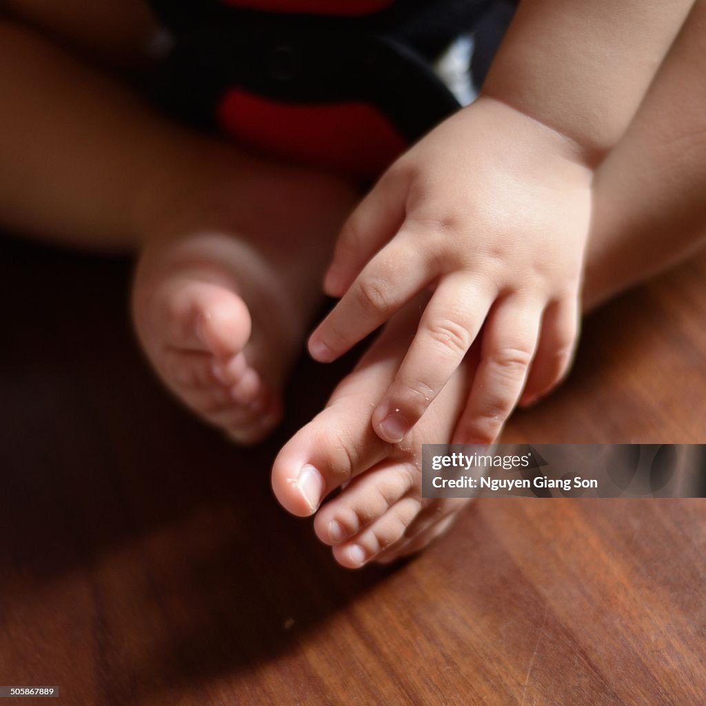 Legs and hand