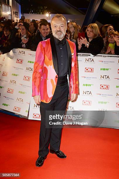 Graham Norton attends the 21st National Television Awards at The O2 Arena on January 20, 2016 in London, England.