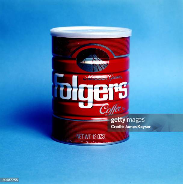 Folgers coffee can, re boycott urged by various groups in protest over Procter & Gamble's use of Salvadorian beans, seen as supporting civil-war...