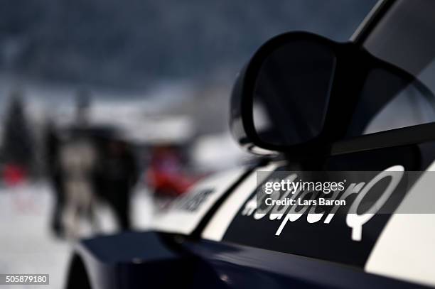 Race car is seen during the final day of the Audi Quattro #SuperQ on January 20, 2016 in Kitzbuehel, Austria.