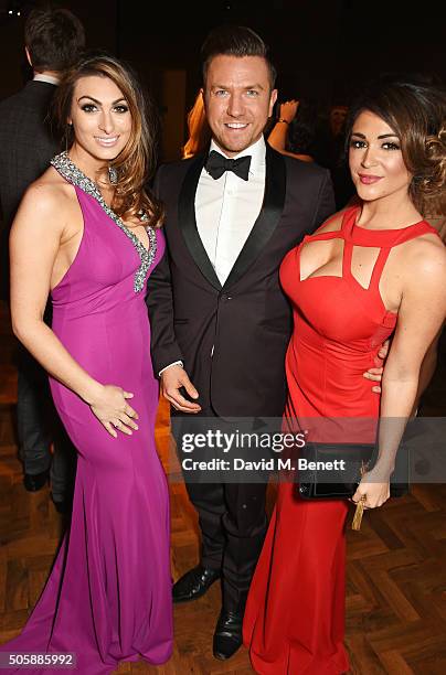 Luisa Zissman, Sam Dowler and Casey Batchelor attend the 21st National Television Awards at The O2 Arena on January 20, 2016 in London, England.