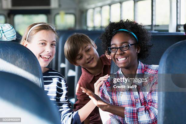 Kids Riding Bus Kids Inside School Bus Photos and Premium High Res Pictures - Getty Images