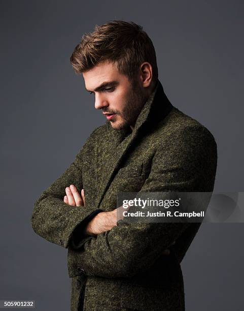 Actor Alex Roe for Just Jared on December 8, 2015 in Los Angeles, California. Photo by Justin R. Campbell/Contour by Getty Images)