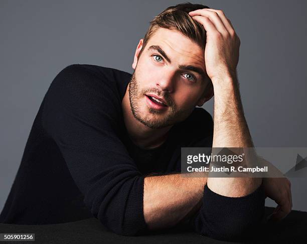 Actor Alex Roe for Just Jared on December 8, 2015 in Los Angeles, California. Photo by Justin R. Campbell/Contour by Getty Images)