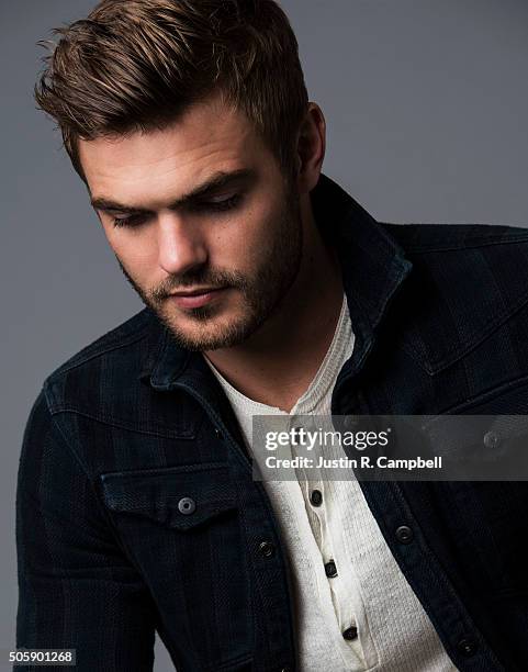 Actor Alex Roe for Just Jared on December 8, 2015 in Los Angeles, California. Photo by Justin R. Campbell/Contour by Getty Images)