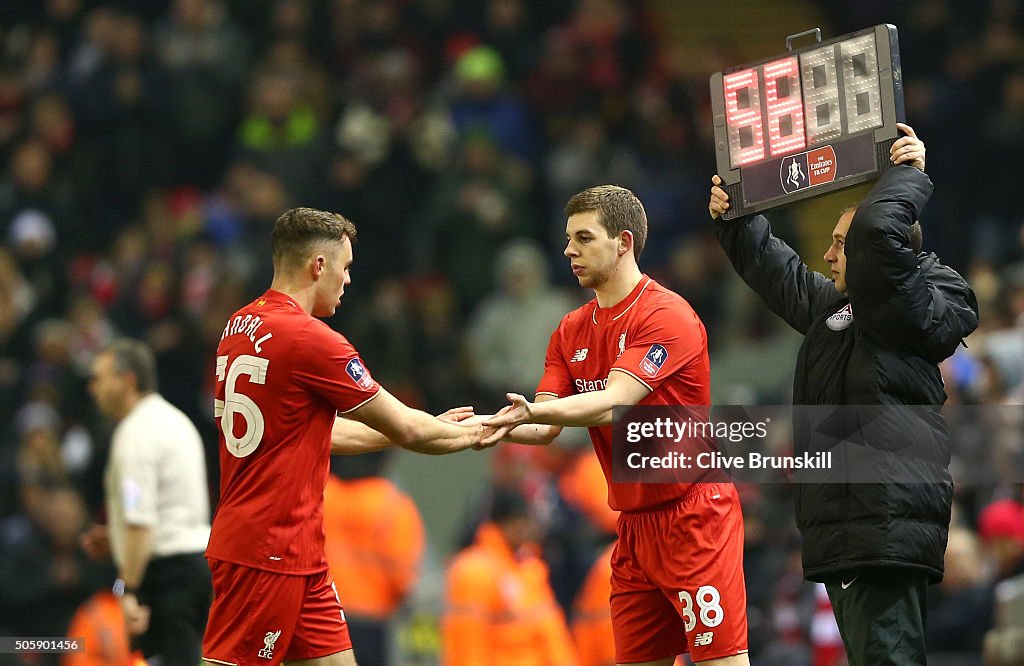 Liverpool v Exeter City - The Emirates FA Cup Third Round Replay