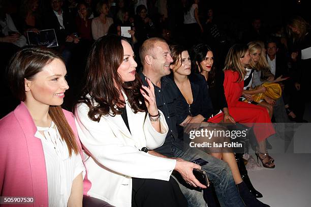 Mina Tander, Natalia Woerner, Heino Ferch, Marie Jeanette Ferch, Viktoria LauterbachUrsula Karven and Judith Milberg attend the Laurel show during...