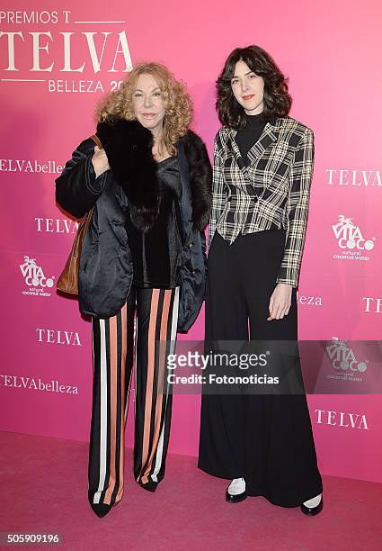 Maria Eugenia Fernandez de Castro and Brianda Fitz James Stuart attend the 'T De Belleza' Beauty Awards by Telva Magazine at The Ritz Hotel on...