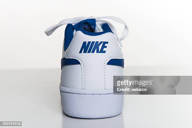 nike shoes - nike designer label stock pictures, royalty-free photos & images