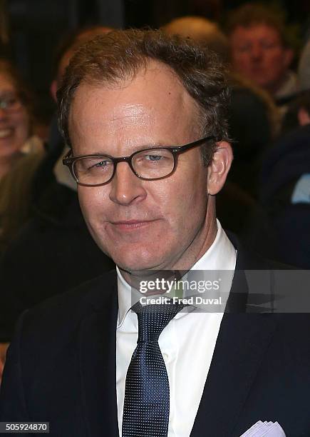 Tom McCarthy attends the UK Premiere of "Spotlight" at Curzon Mayfair on January 20, 2016 in London, England.