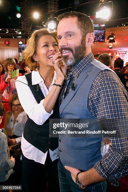 Actors Corinne Touzet and Christian Vadim present the Theater play 'Un nouveau depart', performed at Theatre des Varietes', during the 'Vivement...