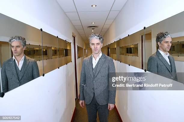 Actor James Thierree presents the movie 'Chocolat' during the 'Vivement Dimanche' French TV Show at Pavillon Gabriel on January 20, 2016 in Paris,...