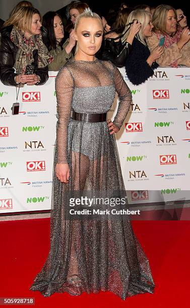 Jorgie Porter attends the 21st National Television Awards at The O2 Arena on January 20, 2016 in London, England.